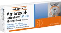 AMBROXOL-ratiopharm 30 mg Hustenlöser Tabletten