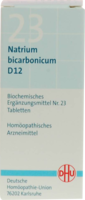 BIOCHEMIE DHU 23 Natrium bicarbonicum D 12 Tabl.