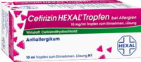 CETIRIZIN HEXAL Tropfen bei Allergien