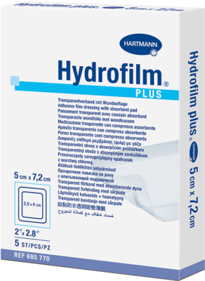 HYDROFILM Plus Transparentverband 5x7,2 cm