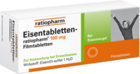 EISENTABLETTEN-ratiopharm 100 mg Filmtabletten