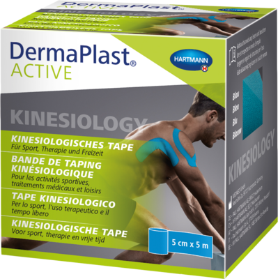 DERMAPLAST Active Kinesiology Tape 5 cmx5 m blau