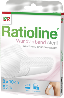 RATIOLINE Wundverband 10x8 cm steril